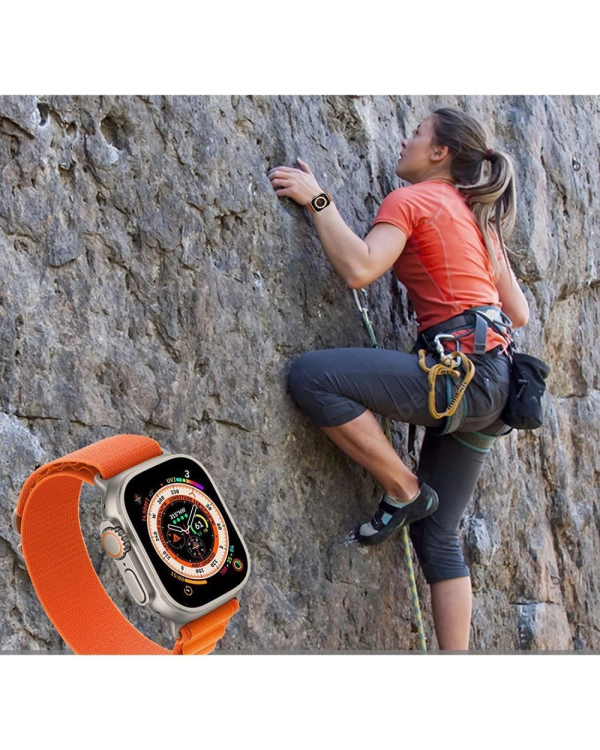 Tech-Protect Nylon Pro Strap for Apple Watch 4 | 5 | 6 | 7 | 8 | 9 | SE | Ultra 1 | 2 (42|44|45|49 mm) - Titanium Olive