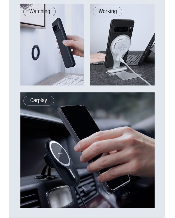 Дополнительное изображение книги «Магнитная задняя крышка Nillkin Super Frosted PRO для Google Pixel 8 Pro Black»