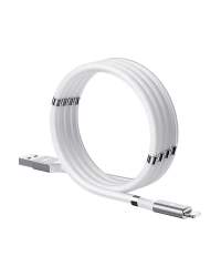 Remax self-organizing magnetic USB - Lightning cable 2,1 A 1 m white (RC-125i white)