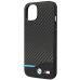 Etui BMW BMHCP14M22NBCK iPhone 14 Plus | 15 Plus 6,7" czarny|black Leather Carbon