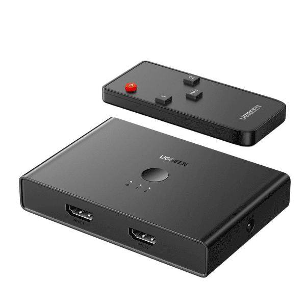 Ugreen HUB 2x HDMI (input) - 4x HDMI (output) splitter switcher 2.0 CEC 3D HDR 4K 60Hz (70690)