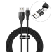 Обложка книги «Baseus nylon braided cable USB / USB Typ C PD 18W - Lightning 2A 1m black (CATLYW-G01)»