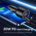Автомобильное зарядное устройство Ugreen CD293 2x USB-C PD и 1x USB-A 130 Вт - черный