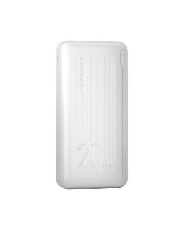 Dudao power bank 20000 mAh Power Delivery 20 W Quick Charge 3.0 2x USB | USB Type C white (K12PQ + white)