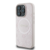 Guess GUHMP16LPSAPSMEP iPhone 16 Pro 6.3" różowy|pink hardcase Saffiano Peony Classic Logo MagSafe
