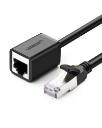 UGREEN Cat 6 FTP Ethernet RJ45 Extension Male/Female PatchCords with Shielding 3m (black)