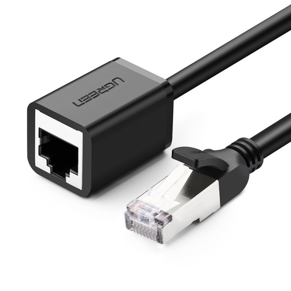 UGREEN Cat 6 FTP Ethernet RJ45 Extension Male/Female PatchCords with Shielding 3m (black)