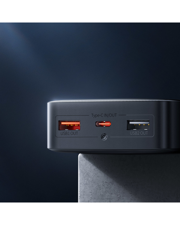 Powerbank Baseus Bipow, 20000mAh, 2x USB, USB-C, 25W (black)