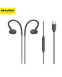 AWEI słuchawki stereo TC-6 USB-C czarny|black