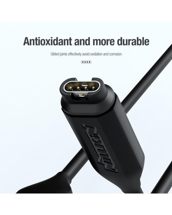 Nillkin USB Data and Charging Cable for Garmin Watch Black