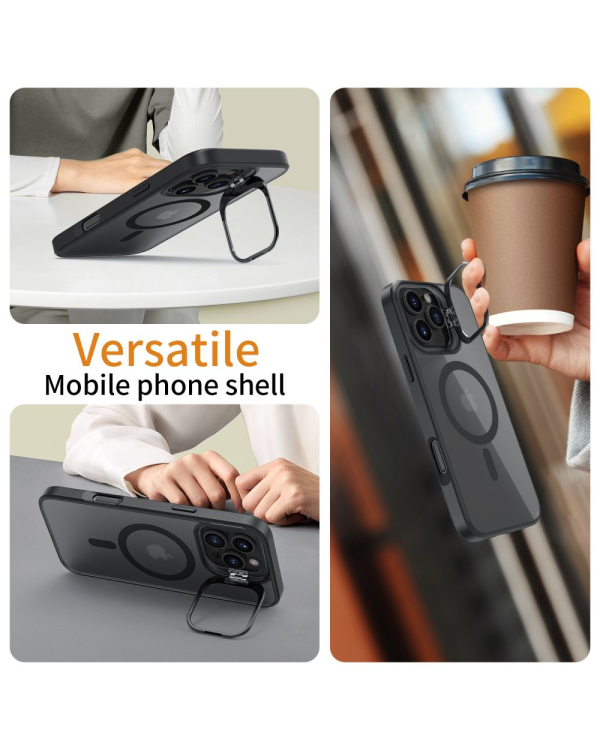 TECH-PROTECT MAGSTAND MAGSAFE IPHONE 16 PRO МАТОВЫЙ ЧЕРНЫЙ