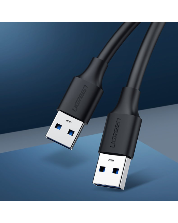 Кабель USB 2.0 M-M UGREEN US102, 0,5 м (черный)