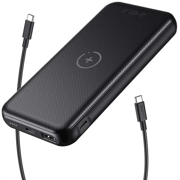 Обложка книги «Choetech power bank 10000mAh 18W Quick Charge Power Delivery USB / USB Type C wireless Qi charger 10W black (B650)»