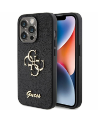 Guess GUHCP15XHG4SGK Apple iPhone 15 Pro Max 6.7" black hardcase Glitter Script Big 4G