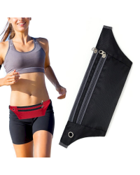 Ultimate Running Belt with headphone outlet  black