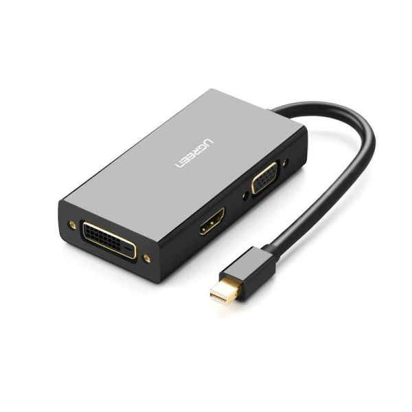 UGREEN Adapter Mini DisplayPort to HDMI/VGA/DVI MD114 (black)