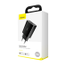 Baseus Speed Mini CCFS-W01 Сетевое зарядное устройство USB / 18W / 3A / Quick Charge 3.0 / Черное