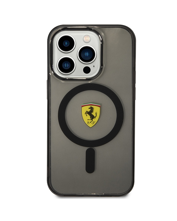 Ferrari FEHMP14XURKK iPhone 14 Pro Max 6.7" czarny|black hardcase Translucent Magsafe