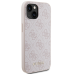 Guess GUHCP15SG4GFPI iPhone 15 6.1" różowy|pink hard case 4G Metal Gold Logo