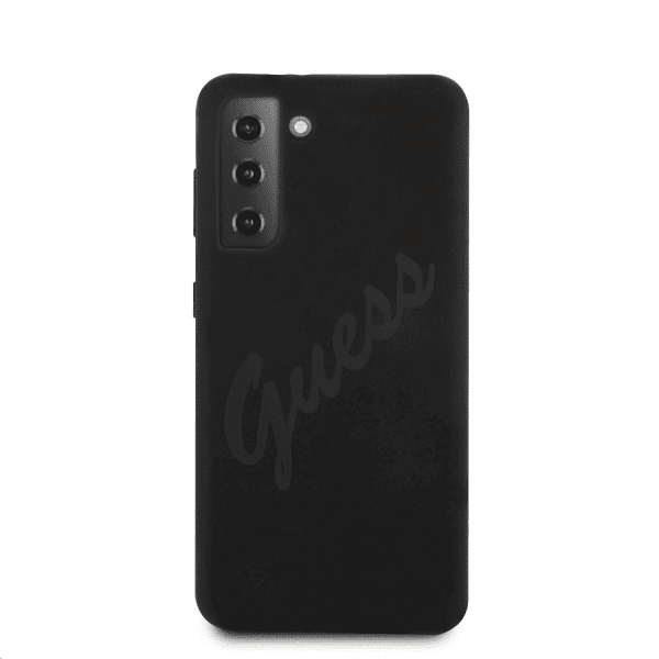 Обложка книги «GUHCS21SLSVSBK Guess Silicone Vintage Cover for Samsung Galaxy S21 Black»
