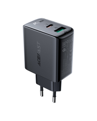 Acefast wall charger USB Type C | USB 32W, PPS, PD, QC 3.0, AFC, FCP black (A5 black)
