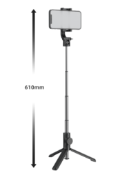 Swissten Bluetooth Selfie Stick Alumīnija Statīvs Telefoniem un Kamerām Ar Distances Bluetooth Pulti