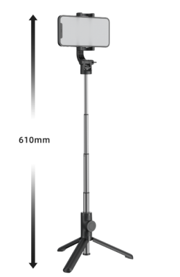 Swissten Bluetooth Selfie Stick Alumīnija Statīvs Telefoniem un Kamerām Ar Distances Bluetooth Pulti