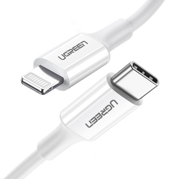 Ugreen MFi USB Type C - Lightning cable 3A 2m white (US171)