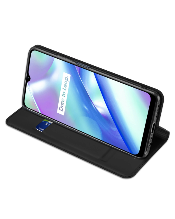 Dux Ducis Skin Pro Case Realme C33 Flip Card Wallet Stand Black