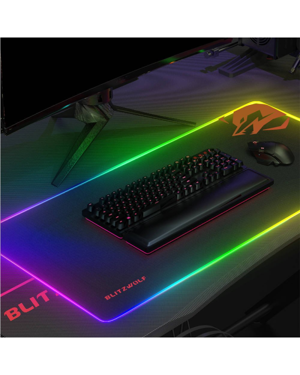 Дополнительное изображение книги «RGB Gaming Mouse Pad Blitzwolf BW-MP1 (black)»