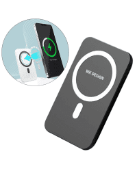 WK Design Magnetic Wireless Power Bank 5000 mAh (MagSafe Compatible) black (WP-215 black)