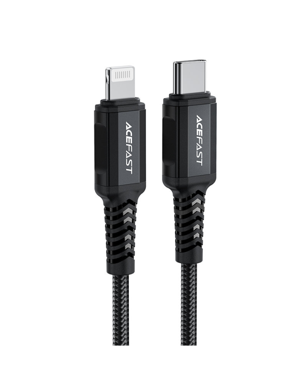 Acefast cable MFI USB Type C - Lightning 1,8m, 30W, 3A black (C4-01 C Black)