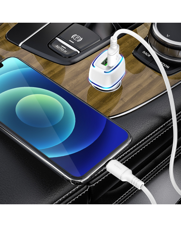 Дополнительное изображение книги «KAKU Car Charger KSC-528 Shengyu - 2xUSB - 2,8A with USB to Micro USB black»