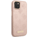 Guess GUHMP14SSAPSTP iPhone 14 6,1" розовый жесткий чехол Peony Logo Plate MagSafe