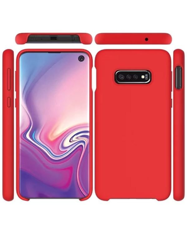Fusion elegance fibre protect silicone case for Samsung G965 Galaxy S9 Plus красный