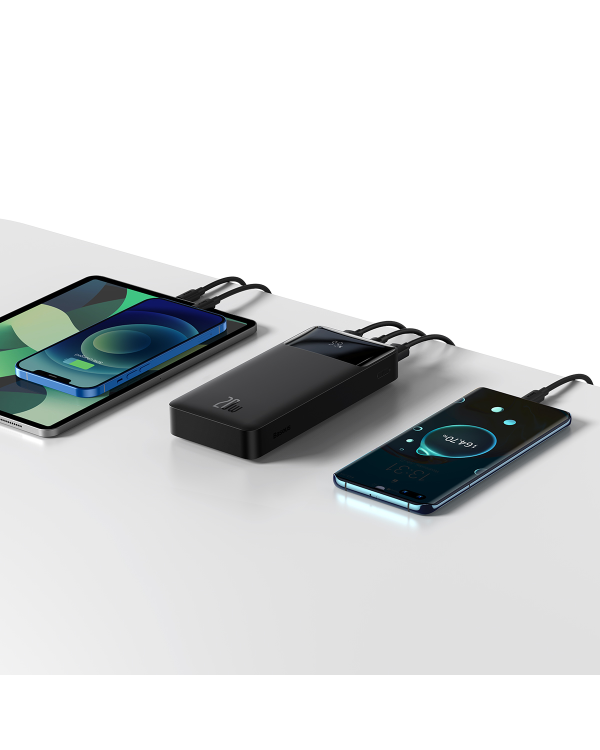 Банк питания Baseus Bipow PPDML-M01 20000mAh / 20W / 2x USB / черный
