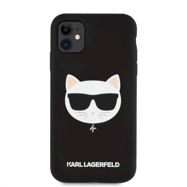 Обложка книги «KLHCN61SLCHBK Karl Lagerfeld Choupette Head Silicone Case for iPhone 11 Black»