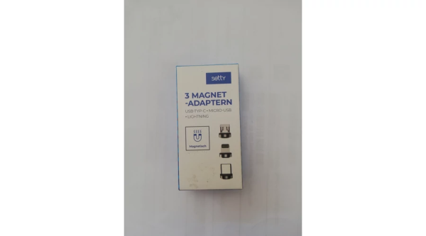 Переходник Setty со сменными магнитными головками Lightning | Type-C | MicroUSB, черный