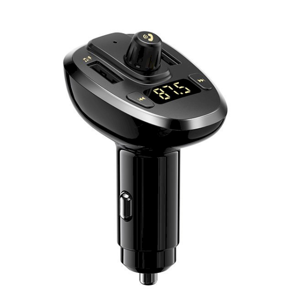 Remax Kimbay Transmiter FM Car Charger 2x USB 3A black (RCC109 black)