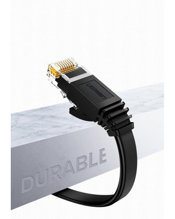 Дополнительное изображение книги «Ugreen cable internet network cable Ethernet patchcord RJ45 Cat 6 UTP 1000Mbps 1m black (20159)»