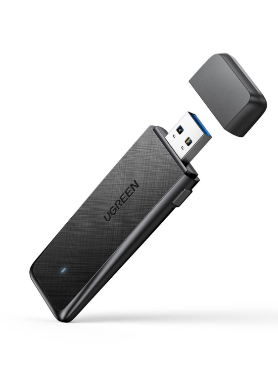 Обложка книги «UGREEN CM492 USB Adapter / External Network Adapter, Dual-band 2.4GHz+5.0GHz (Black)»