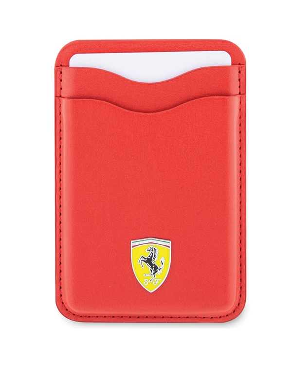 Ferrari Wallet Card Slot FEWCMRSIR czerwony|red MagSafe Leather 2023 Collection