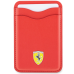 Ferrari Wallet Card Slot FEWCMRSIR czerwony|red MagSafe Leather 2023 Collection
