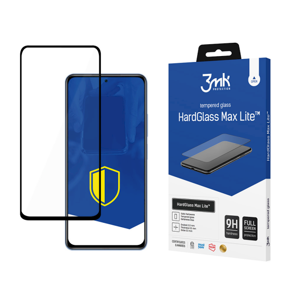 Обложка книги «Xiaomi Mi 11i 5G Black - 3mk HardGlass Max Lite™ screen protector»