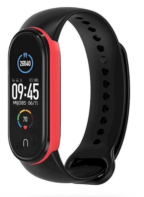 Tech-Protect IconBand ремешок для часов Xiaomi Mi Band 5 / Mi Band 6 черный - красный Tech-Protect IconBand ремешок для часов Xiaomi Mi Band 5 / Mi Band 6 черный - красный