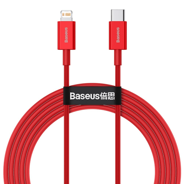 Baseus Superior USB Typ C - Lightning fast charging data cable Power Delivery 20 W 2m Red (CATLYS-C09)