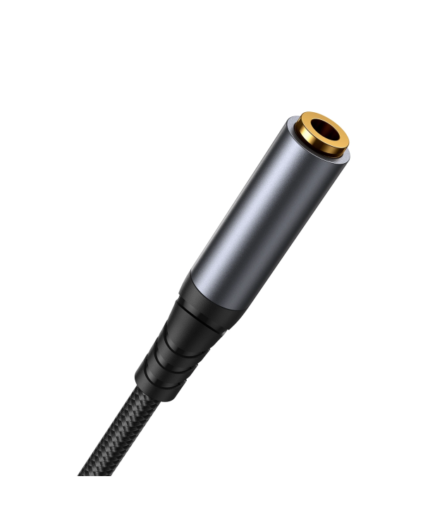 Joyroom stereo audio cable AUX 3.5 mm mini jack (male) - mini jack (female) 1.2 m black (SY-A09)