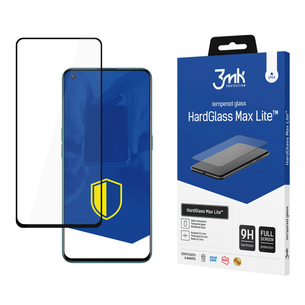 Обложка книги «OnePlus Nord CE 5G/Nord 2 5G Black - 3mk HardGlass Max Lite™ screen protector»