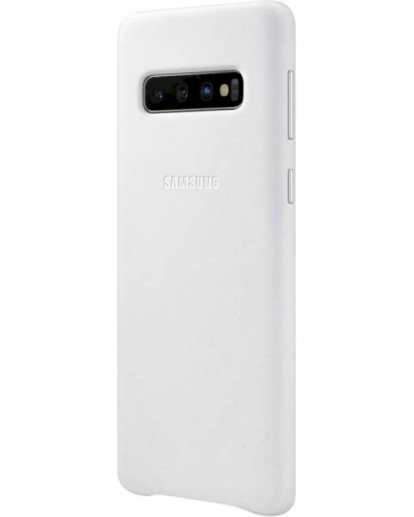 Кожаный чехол Samsung EF-VG973LWEGWW для Samsung G973 Galaxy S10 белый