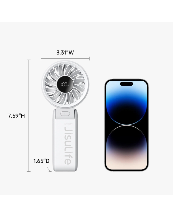 Портативный USB-вентилятор Jisulife Handheld Fan Life7 3600mAh - серый